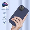 Eiroo Lansman iPhone 13 Lacivert Silikon Klf - Resim 3