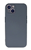 Eiroo Lansman iPhone 13 Mini Kamera Korumal Gri Silikon Klf