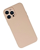 Eiroo Lansman iPhone 13 Pro Kamera Korumal Pembe Silikon Klf - Resim 2