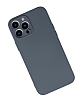 Eiroo Lansman iPhone 13 Pro Max Kamera Korumal Gri Silikon Klf - Resim 1