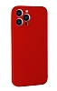 Eiroo Lansman iPhone 13 Pro Max Kamera Korumal Krmz Silikon Klf - Resim: 2
