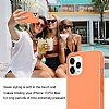 Eiroo Lansman iPhone 13 Pro Max Turuncu Silikon Klf - Resim 5