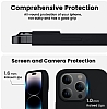 Eiroo Lansman iPhone 14 Pro Max Siyah Silikon Klf - Resim: 1