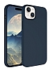 Eiroo Lansman iPhone 15 Plus Lacivert Silikon Klf