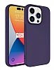 Eiroo Lansman iPhone 15 Pro Max Derin Mor Silikon Klf