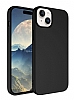 Eiroo Lansman iPhone 15 Siyah Silikon Klf