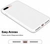Eiroo Lansman iPhone 7 Plus / 8 Plus Beyaz Silikon Klf - Resim 3