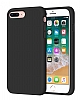 Eiroo Lansman iPhone 7 Plus / 8 Plus Siyah Silikon Klf