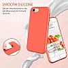 Eiroo Lansman iPhone SE 2020 Pembe Silikon Klf - Resim 1