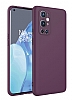 Eiroo Lansman OnePlus 9 Pro Kamera Korumal Mor Silikon Klf