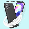 Eiroo Lansman Samsung Galaxy A12 / M12 Siyah Silikon Klf - Resim 1
