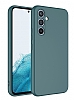 Eiroo Lansman Samsung Galaxy A14 Kamera Korumal Koyu Yeil Silikon Klf