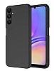 Eiroo Lansman Samsung Galaxy A15 Siyah Silikon Klf