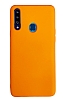 Eiroo Lansman Samsung Galaxy A20S Turuncu Silikon Klf