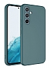 Eiroo Lansman Samsung Galaxy A24 4G Kamera Korumal Koyu Yeil Silikon Klf