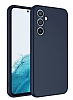 Eiroo Lansman Samsung Galaxy A24 4G Kamera Korumal Lacivert Silikon Klf