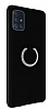 Eiroo Lansman Samsung Galaxy A51 Selfie Yzkl Siyah Silikon Klf