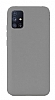 Eiroo Lansman Samsung Galaxy M51 Gri Silikon Klf