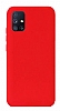 Eiroo Lansman Samsung Galaxy M51 Krmz Silikon Klf