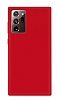 Eiroo Lansman Samsung Galaxy Note 20 Krmz Silikon Klf