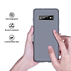 Eiroo Lansman Samsung Galaxy S10 Plus Koyu Yeil Silikon Klf - Resim: 3
