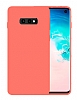 Eiroo Lansman Samsung Galaxy S10e Turuncu Silikon Klf