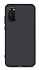 Eiroo Lansman Samsung Galaxy S20 FE Siyah Silikon Klf