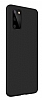 Eiroo Lansman Samsung Galaxy S20 Plus Siyah Silikon Klf