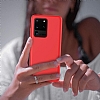 Eiroo Lansman Samsung Galaxy S20 Ultra Beyaz Silikon Klf - Resim: 2