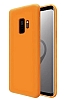 Eiroo Lansman Samsung Galaxy S9 Turuncu Silikon Klf