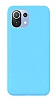 Eiroo Lansman Xiaomi Mi 11 Lite 5G Mavi Silikon Klf