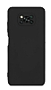 Eiroo Lansman Xiaomi Poco X3 / Poco X3 Pro Kamera Korumal Siyah Silikon Klf