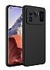 Eiroo Lansman Xiaomi Mi 11 Ultra Kamera Korumal Siyah Silikon Klf