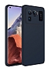 Eiroo Lansman Xiaomi Mi 11 Ultra Kamera Korumal Lacivert Silikon Klf