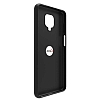 Eiroo Lansman Xiaomi Redmi Note 9S Selfie Yzkl Siyah Silikon Klf - Resim: 1