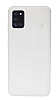 Eiroo Lansman Samsung Galaxy A31 Beyaz Silikon Klf
