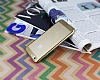 Eiroo Laser Fit iPhone 6 Plus / 6S Plus Gold Kenarl Metalik Silikon Klf - Resim 1