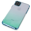 Eiroo Laser Gradient iPhone 11 Pro Max Mavi Silikon Klf - Resim: 2