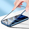 Eiroo Led iPhone 12 360 Rubber Cam Mavi Klf - Resim: 9