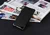 Eiroo Lenovo Vibe X2 Vantuzlu Pencereli Siyah Deri Klf - Resim: 2