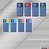 Eiroo Lens Series Realme 5i Mavi Silikon Klf - Resim: 1
