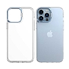Eiroo Lens Stand iPhone 13 Pro Silver Kamera effaf Silikon Klf - Resim: 2