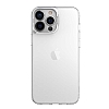 Eiroo Lens Stand iPhone 13 Pro Silver Kamera Şeffaf Silikon Kılıf - Resim: 1