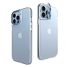 Eiroo Lens Stand iPhone 14 Pro Max Silver Kamera effaf Silikon Klf - Resim: 4