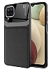 Eiroo Harbor Samsung Galaxy A12 / Galaxy M12 Siyah Silikon Klf