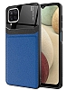 Eiroo Harbor Samsung Galaxy A12 / Galaxy M12 Lacivert Silikon Klf