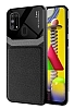 Eiroo Harbor Samsung Galaxy M31 Siyah Silikon Klf