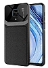 Eiroo Harbor Xiaomi Redmi Note 9 Pro Siyah Silikon Klf