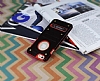 Eiroo Lesan iPhone 6 / 6S Standl Metal Delikli Krmz Siyah Rubber Klf - Resim: 3