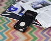 Eiroo Lesan iPhone 6 Plus / 6S Plus Standl Metal Delikli Siyah Rubber Klf - Resim: 3
